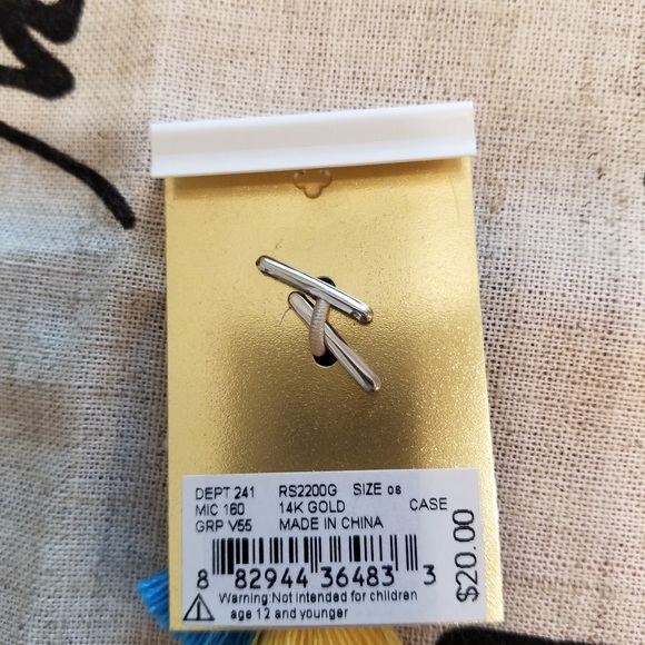 NWT Kate Landry 14k Gold Filled Tassel Ring - Picture 3 of 6